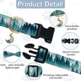 thumbnail image 3 of Dog Collar Pine Trees Puppy Collar Woods Adjustable Pet Collars with Quick Release Buckle for Small Dogs Walking Running, 3 of 7