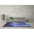 thumbnail image 3 of Ahgly Company Machine Washable Indoor Rectangle Abstract Blue Modern Area Rugs, 7' x 10', 3 of 4