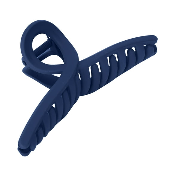 Medium Hair Claws Clips Non Slip Clamps Decorative Accessories for WomenNavy Blue