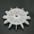 thumbnail image 3 of 1Pcs 120*15mm D Shaft Replacement White Plastic 12 Impeller Motor Fan Vane, 3 of 3