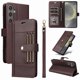 thumbnail image 4 of FOXDOCK Funda tipo Cartera para Samsung Galaxy S24 – Cubierta de Cuero PU con Múltiples Ranuras, Bolsillo para Efectivo y Correa de Muñeca, 4 of 6