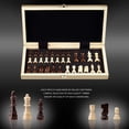 thumbnail image 3 of Juego de ajedrez Amerous plegable de madera con piezas magnéticas de 30 x 30 cm, 3 of 8