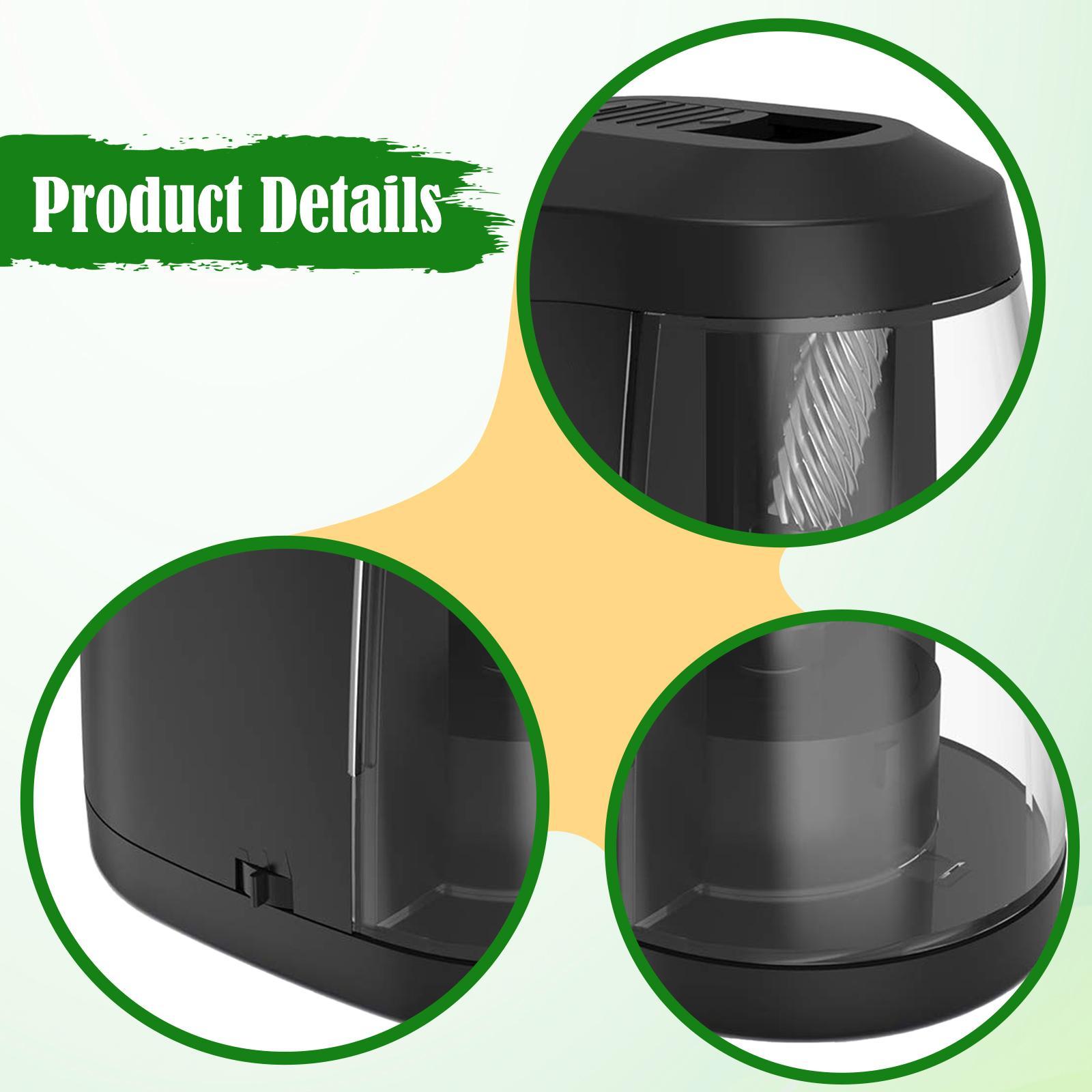Electric Pencil Sharpener High Speed Automatic Function Sturdy Plastic Suitable for Students Teachers Office
