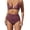 Purple, variant on High Waist Swimwear For Women Four Layer Leak Proof And Absorbent Menstrual Swim Bottoms Comfortable Cycle Swim Pants