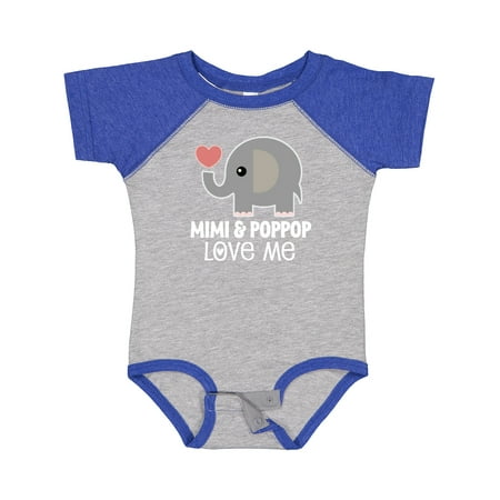 

Inktastic Mimi and PopPop Love Me Grandchild Gift Baby Boy or Baby Girl Bodysuit