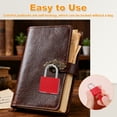 thumbnail image 6 of Uxcell Padlock with Keys, (Yellow) (1 Pcs), Zinc Alloy Shackle Waterproof Rustproof Keyed Locks with Brass Lock Cylinder, Suit for - Storage Unit/Luggage/Garages/Fence/Gym Locker, 6 of 7