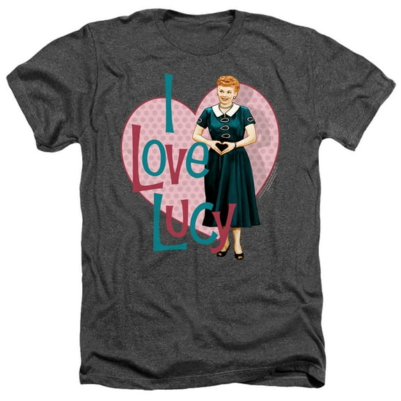 I Love Lucy - Heart You - Heather Short Sleeve Shirt - Small