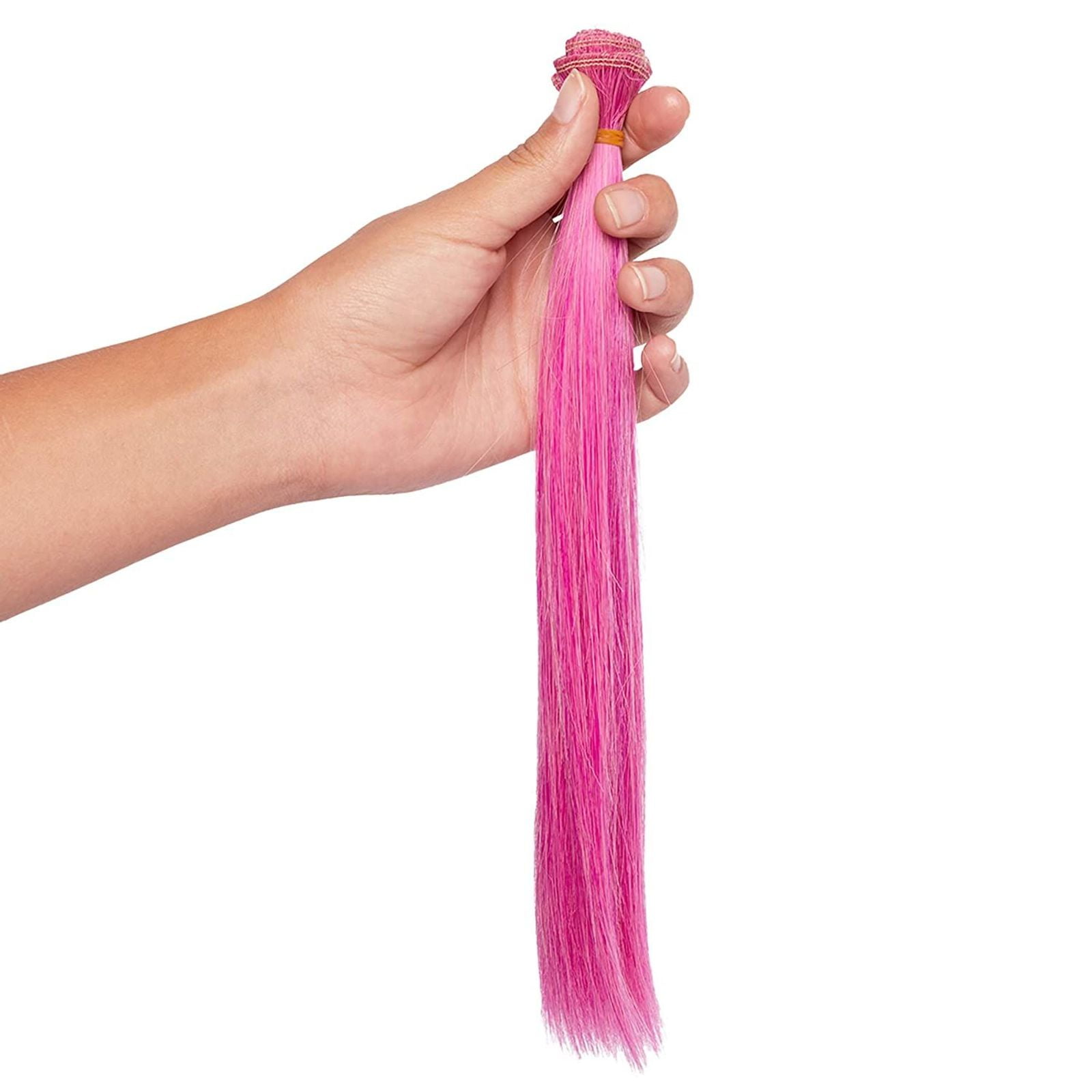 Curly Doll Hair Wefts for Rerooting, Colorful Synthetic Extensions