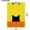 thumbnail image 2 of FMSHPON Black Cat Clipboard Hardboard Wood Nursing Clip Board and Pull for Standard A4 Letter 13x9 inches, 2 of 7