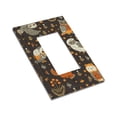 thumbnail image 3 of ZICANCN Outlet Covers Wall Plate, Brown Owls Blossom Flower Light Switch Cover Decorative, Duplex Toggle Combo 1-Gang, 3 of 9