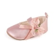 thumbnail image 2 of Yoyauz Baby Girl Mary Jane Shoes Anti Slip Rubber Sole Ballet Slippers Princess Dress Wedding Shoes Newborn Kids Shoes Toddler Shoes（0-12 Month）, 2 of 9