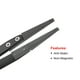 thumbnail image 3 of Pinzas de Precisión Anti-Estáticas ESD-2A de Unique Bargains, Pinzas Planas de Acero Inoxidable para Electrónica de Manualidades 2Pcs, 3 of 3
