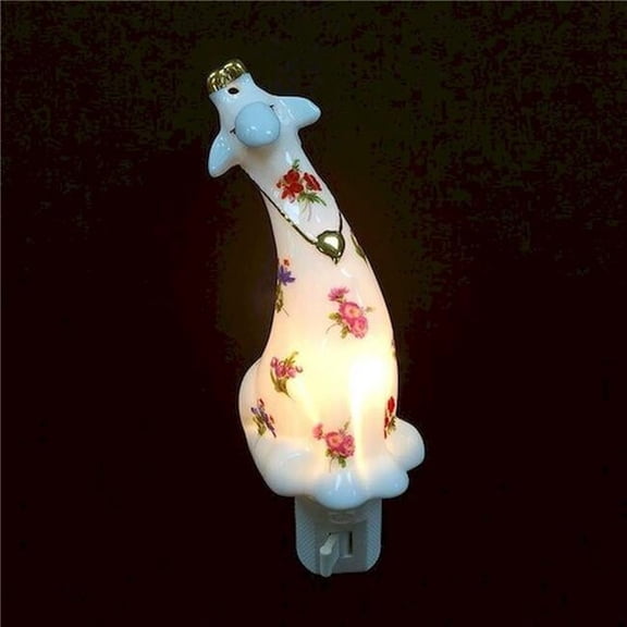 Floral Giraffe Shaped Night Light