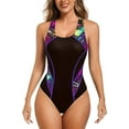 thumbnail image 2 of Sokhug Swimsuit One Piece Short Sleeved Zipper Surfing Diving Suit Bikini Set for Women, 2 of 6