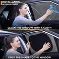 thumbnail image 5 of EcoNour Car Window Sunshade for Baby 4 Pack, UV Heat Protection, Side Window Shades for Kids 20x12, 5 of 9