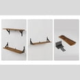 thumbnail image 5 of Farmhouse Floating Shelves for Wall 32″W x 8″D, Long Wall Mounted Shelves Set of 3, 5 of 9