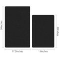 thumbnail image 2 of Bath Rugs for Bathroom Non Slip, Black Bathroom Mats Set, Water Absorbent Thin Bathroom Rugs Fit Under Door, Non Slip Bathroom Carpet Black Bath Mat Toilet Rug, 2 of 5