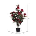 thumbnail image 3 of Planta artificial de rosas rojas Vickerman Everyday 45 con maceta, 3 of 5