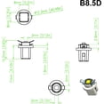 thumbnail image 7 of Alla Lighting Super Bright B8.5D 2721MF 17035 BP17035 2351MFX6 LED Bulbs, Red Instrument Panel Lights 3030 SMD Dashboard Lights, Gauge Cluster Lights, Speedometer Lights, Indicator Lights, 7 of 7