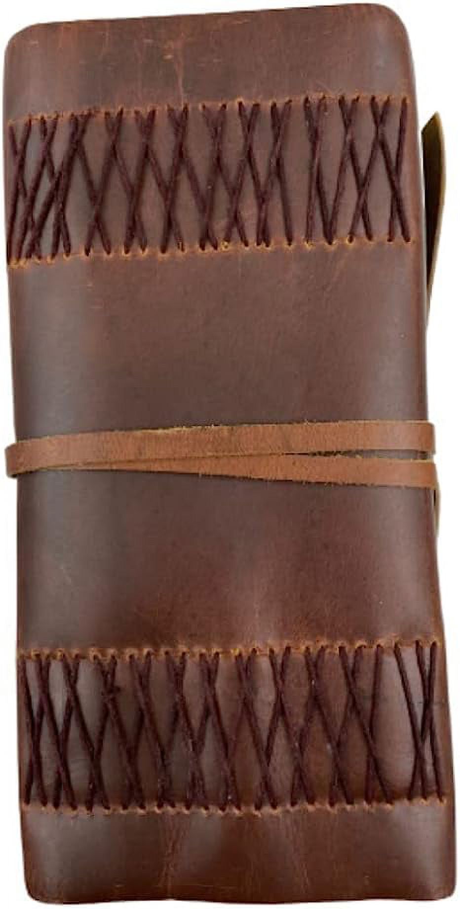 OVERDOSE Buff Meraf - Leather Journal (1000 Pages) for Men & Women Travel Journal & Sketch Writing Journal Diary Leather Bound Notebook Sketchbook Book of Shadows Size 7 X 10 Inches | 17 X 25 cm | A4