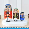 thumbnail image 2 of Muñecas anidadas de madera hechas a mano, Kits de muñecas rusas, decoración colorida, regalo de Navidad para niños, 5 uds., 2 of 5
