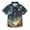 Twelve Zodiac Stars in Night Sky, variant on Dailycode Small Short Sleeve Button Down Shirts Cute Cartoon Rainbow Unicorn Casual Shirt 3-10 Years