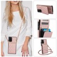 thumbnail image 6 of Crossbody Wallet Case for Samsung Galaxy Note 20, Purse Magnetic Clasp RFID Blocking Card Holder, PU Leather Flip Kickstand Shockproof Protective Cover for Galaxy Note 20, Rosegold, 6 of 8