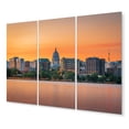 thumbnail image 2 of Designart "Madison Wisconsin Skyline Cityscape Charm" Cityscapes Wall Art Prints Set, 2 of 5