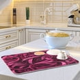 thumbnail image 2 of Iauyy Dish Drying Mat for Kitchen Counter, Super Absorbent & Hanging 16x18 / 18x24 Inch (S/M) Magenta Pasta, 2 of 8