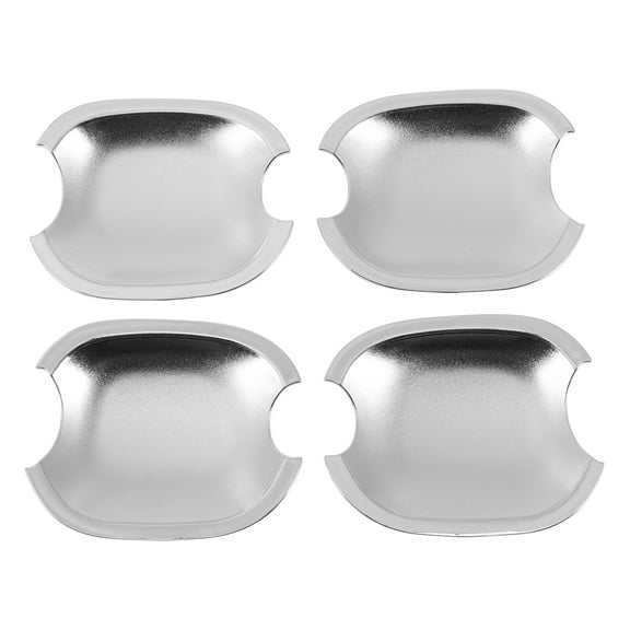 Unique Bargains Car Door Handle Cup Protector for Toyota Highlander Camry Avalon Chrome Silver Tone ABS 4 Pcs