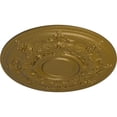 thumbnail image 3 of 29 1/4"OD x 2"P Darnay Ceiling Medallion (Fits Canopies up to 7 1/4"), Hand-Painted Gold, 3 of 6