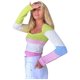 thumbnail image 1 of Suéteres sueltos de estilo de manga con cuello cuadrado de retazos estampados para mujer a la moda Pompotops hdfakjf10276, 1 of 6