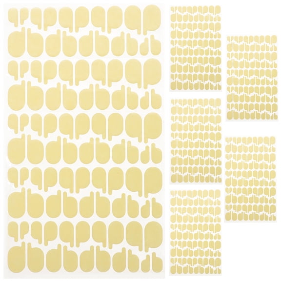 MLINS  6 Sheets Double Sided Glue Sticker Press on Tabs Manicure Tools