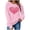 Pink, variant on Valentines Day Sweatshirt for Women Funny Love Heart Graphic Printed Shirts Casual Valentine Pullover Long Sleeve Tops