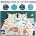 thumbnail image 6 of 3PCS Ocean Cute Mermaid Duvet Cover Set Twin, 1 Duvet Cover And 2 Pillowcase, Duvet Cover for Kids Girls Boys And Teens, 6 of 6
