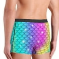 thumbnail image 3 of Goofa Rainbow Scales2 Printed Men's Boxer Briefs Underwear, Moisture-Wicking Underwear, Trunk,Soft and Breathable Cotton Underwear-, 3 of 9