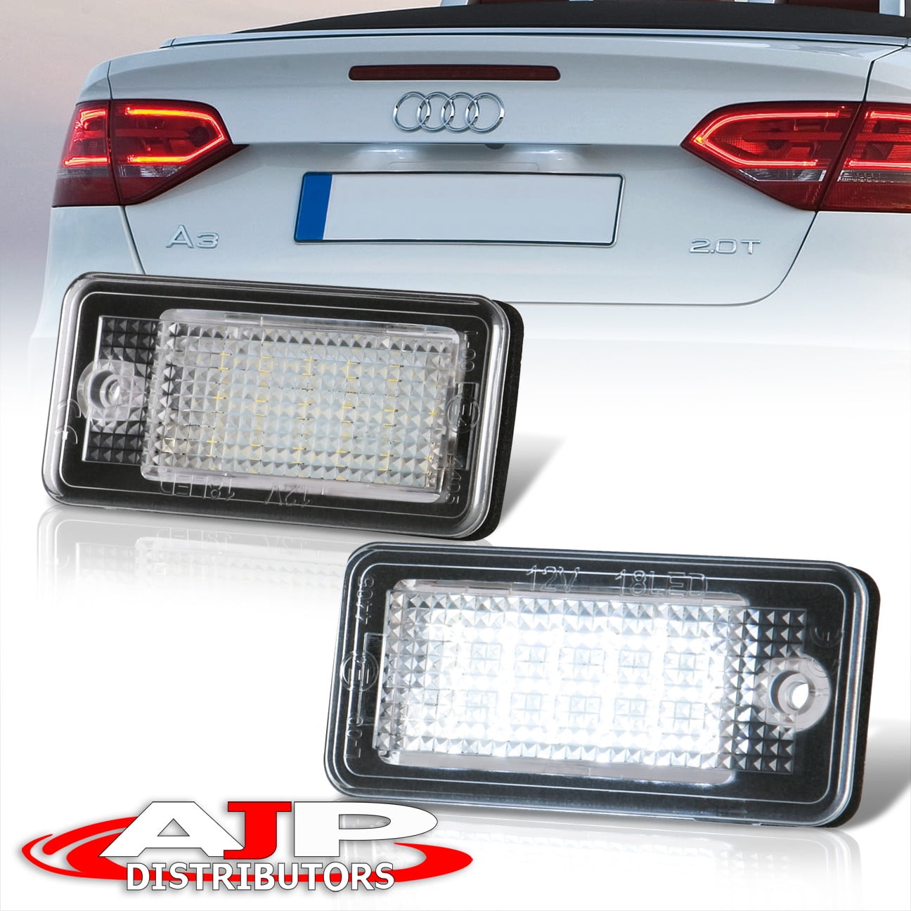 audi a3 rear number plate light