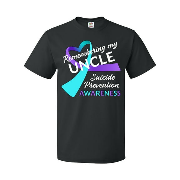 Inktastic Remembering My Uncle- Suicide Prevention Awareness T-Shirt