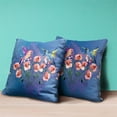 thumbnail image 2 of Amrita Sen Hummingbird Love Indoor/Outdoor Pillow in Blue Pink Gray 26x26, 2 of 5