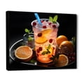 thumbnail image 2 of Designart "Colorful Drinks in Cocktails III" Food & Beverage Floater Framed Wall Art Living Room, 2 of 7