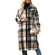 thumbnail image 1 of Abrigo de Mujer,Abrigo de Mujer Chaqueta con Estampado de Cuadros de Mujer Abrigo con Estampado de Cuadros de Mujer Durabilidad Mejorada, 1 of 7