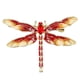 thumbnail image 1 of Broche de diamantes de imitación Sonducket con forma de libélula rojo, 1 of 6