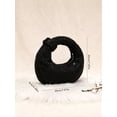thumbnail image 5 of REMANLAND Women's Satin Evening Handbag, Black, 5 of 6