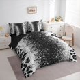 thumbnail image 3 of Homewish Animal Leopard Cheetah Print 7-Piece Twin Bedding Sets For Teens Adults,Bling Glitter Bedding Comforter Set,Abstract Gradient Breathable Sheet Sets,Breathable Home Decor,Reversible, 3 of 8