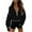 Black, variant on UQjfacai Womens Fall Hooded Sweatshirts Long Sleeve Half Zip Cropped Hoodies Pullover Winter Fashion Clothes