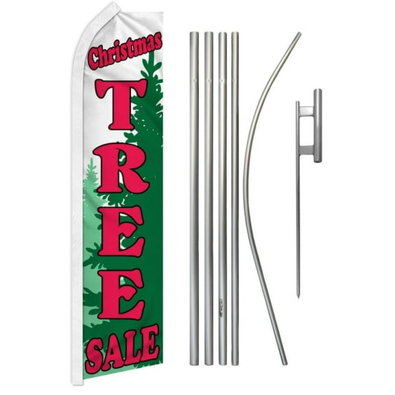 Christmas Tree Sale Super Flag & Pole Kit