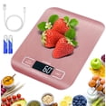 thumbnail image 1 of Balanza De Cocina Digital 10kg/1g, Báscula Multifuncional Con Carga Usb, Alta Precisión, Superficie De Acero Inoxidable, Pantalla Lcd Y Función De Tara, 1 of 4