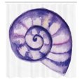 thumbnail image 3 of Ambesonne Modern Shower Curtain, Sea Ocean Marine, 69"Wx84"L, Purple and White, 3 of 5