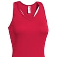 thumbnail image 2 of Expert Brand USA-Made Women's DriMax™ Athletic Tank Top, Red, XL, 2 of 3