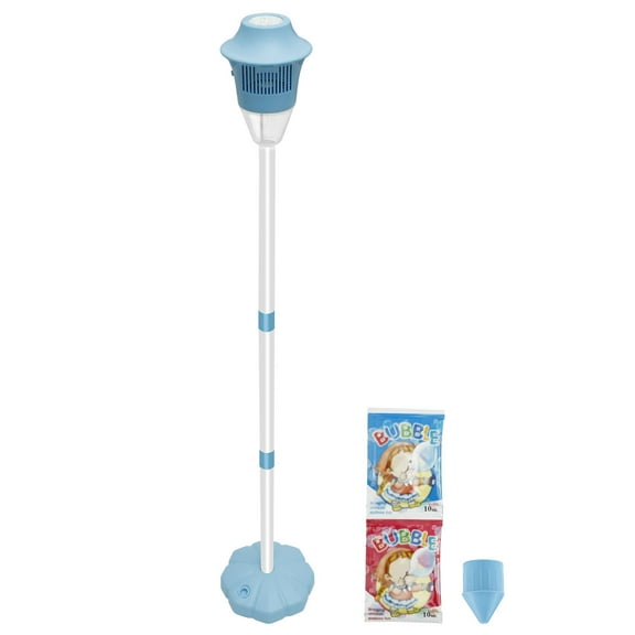 Tcwhniev Bubble Machine with Lights and Music Flexible Bubble Blower Adjustable Vertical Bubble Machine Portable Bubble Maker for Outdoor Birthday Party Wedding